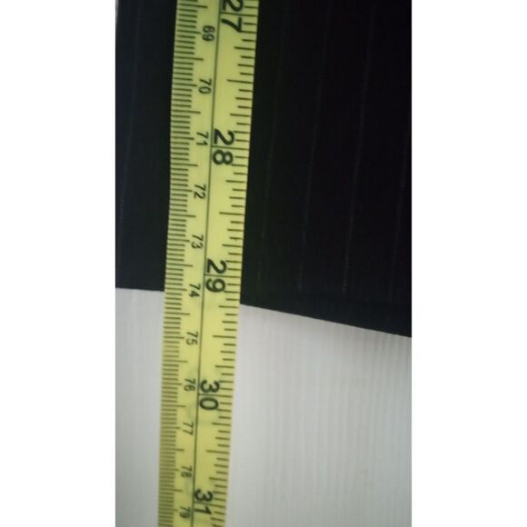 Essentials by ABS Women's Black Pin Stripe Mid Rise Dress Slacks Size 8 - Picture 6 of 6